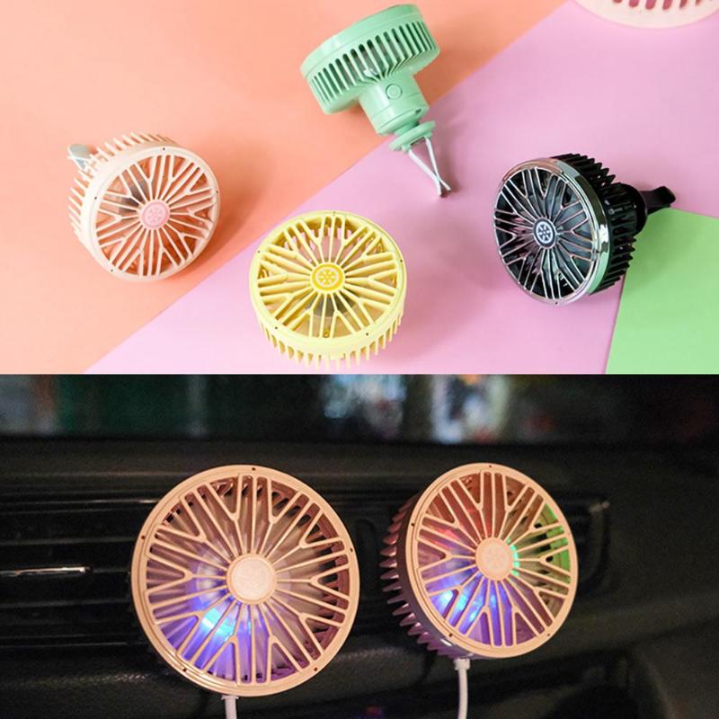 

Car Outlet Fan Rotating Car Air Vent Fan Cooling Accessories Swing Interior Accessories Auto Backseat