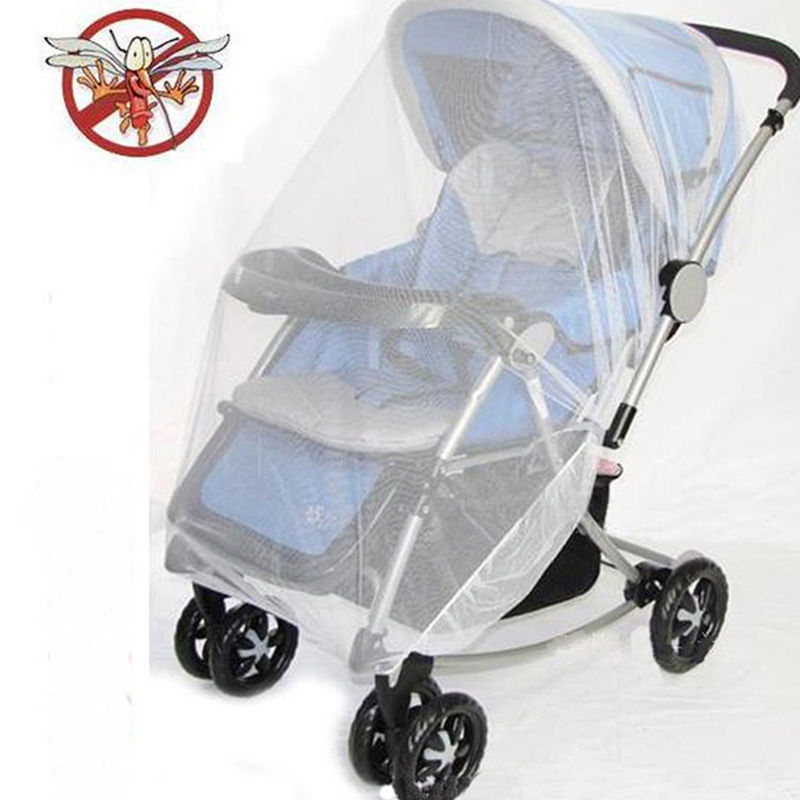 

Infants Baby Stroller Pushchair Cart Mosquito Insect Net Safe Mesh Buggy Crib Netting Baby Car Mosquito Net Outdoor protect, Blue
