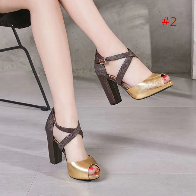 

Fashion quality Women Leather Platform High Heel Sandal Designer Lady Adjustable Ankle Pointed toe Dress Wedding Shoes size35-40, Black