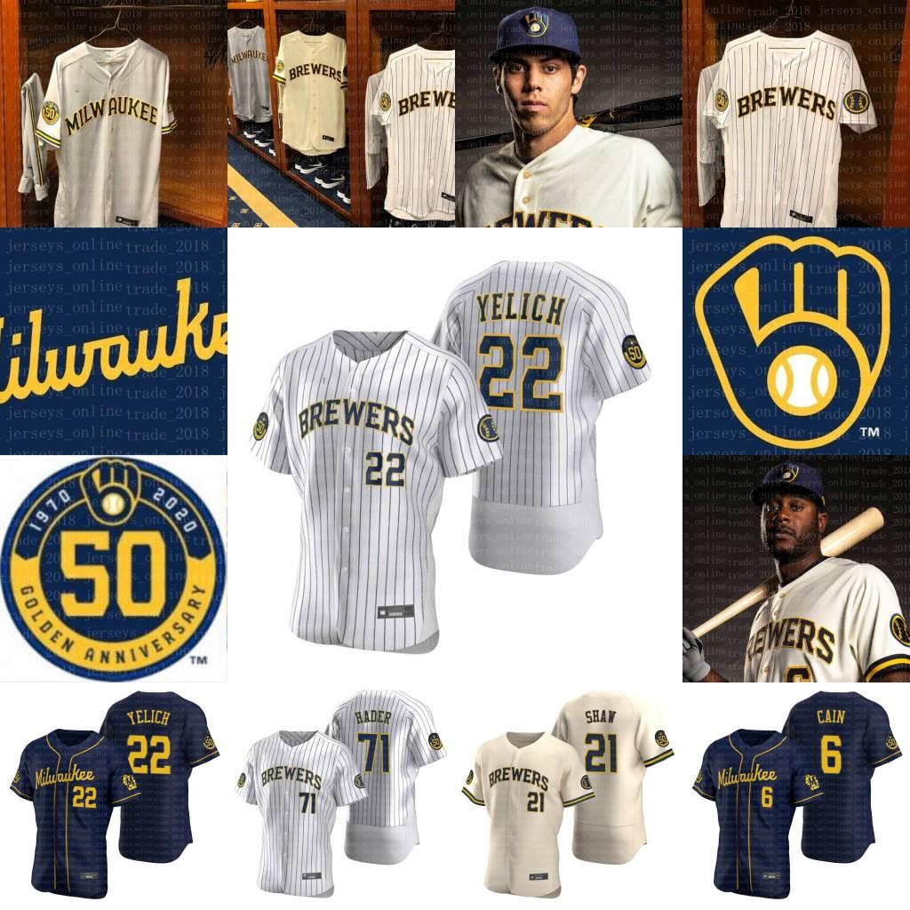 

Milwaukee 2020 Jersey 22 Christian Yelich 71 Josh Hader 24 Jesus Aguilar 6 Lorenzo Cain brandon-woodruff Robin Yount men youth women, Youth s-xl