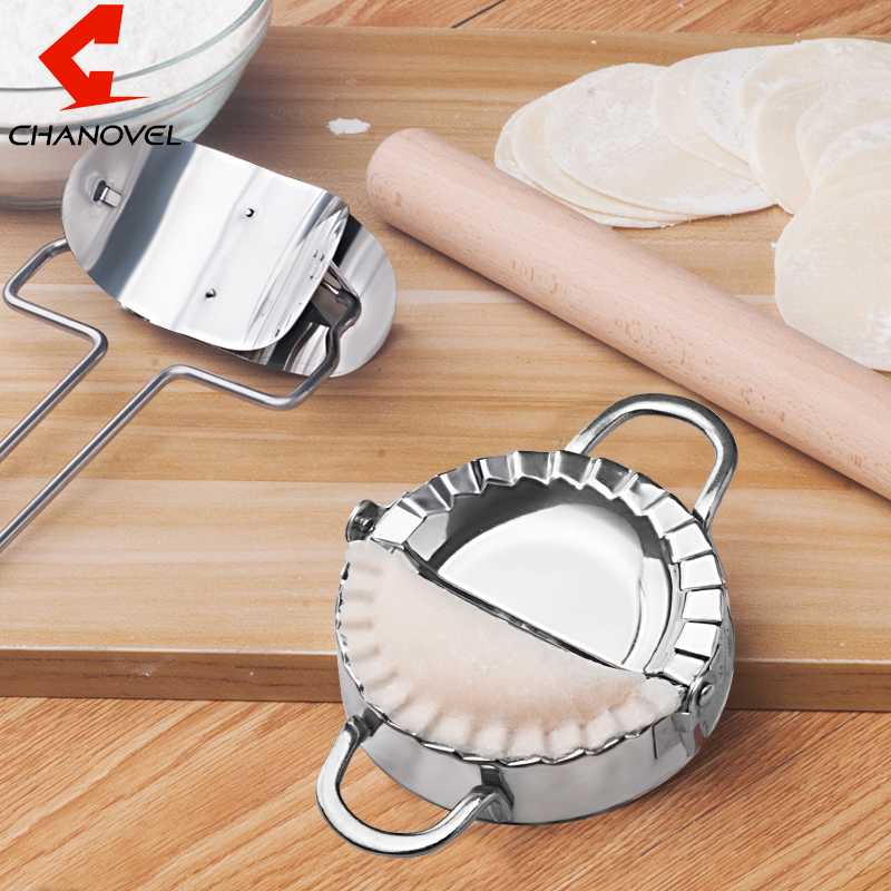 

2017 Kitchen Stainless Steel Dumpling Wraper Dough Presser Maker Mold Dough Cutter Pie Ravioli Dumplings Mould Pastry Tools