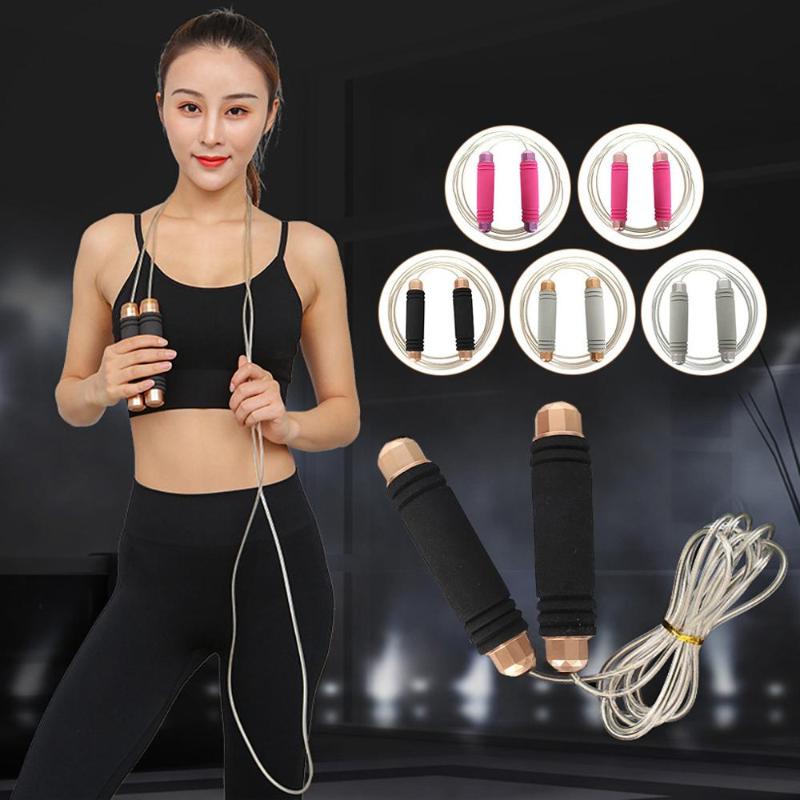 

Jump Rope-Adjustable Speed Jumping Cable Skipping Rope Ball Bearing Comfortable crossfit jump rope saltar cuerda F