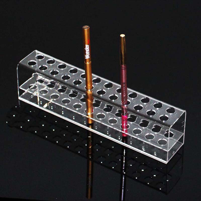 

High Quality Acrylic Eye Shadow Pen Holder Makeup Cosmetic Brush Storage Organizer Rack Eyebrow pencil Jewelry Display Shelf