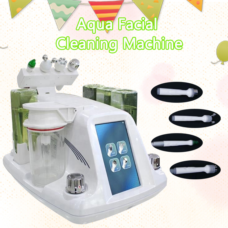 

4 in 1 Multifunction Korean model hydar facial hydra dermabrasion RF bio microcurrent sixpolar radio frequency spa machine