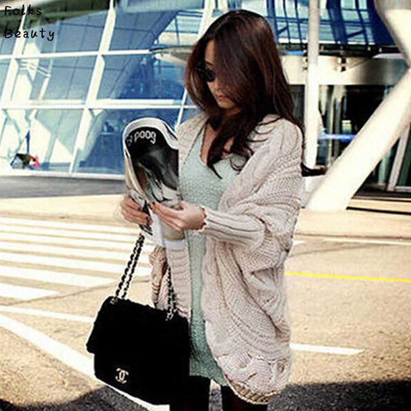 

Women's Sweaters Autumn Winter Knitted Cardigans Coat Women 2021 Fashion Long Sleeve Batwing Poncho Sweater Beautiful Womans Crochet Cardiga, 01