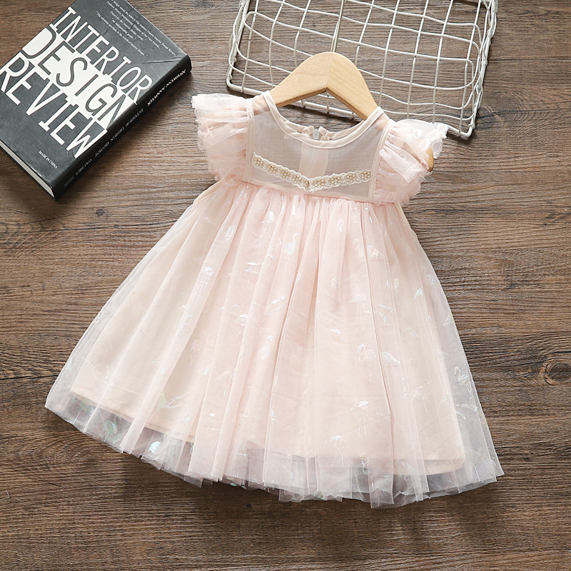 

Infant Baby Girl Summer Clothes Dress Princess Party Birthday tutu Dress For Baby Baptism 0-2y Clothing Vestidos, Pink