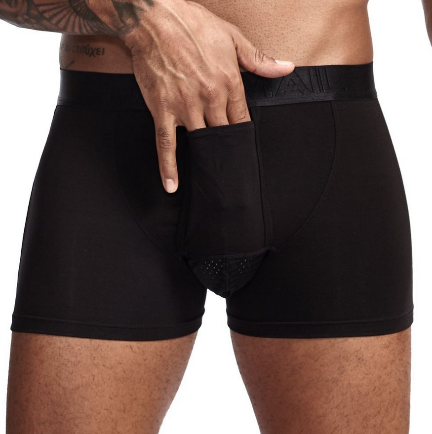2021 Cotton Men'S Underwear Scrotum Support Bag Function Youth Health ...