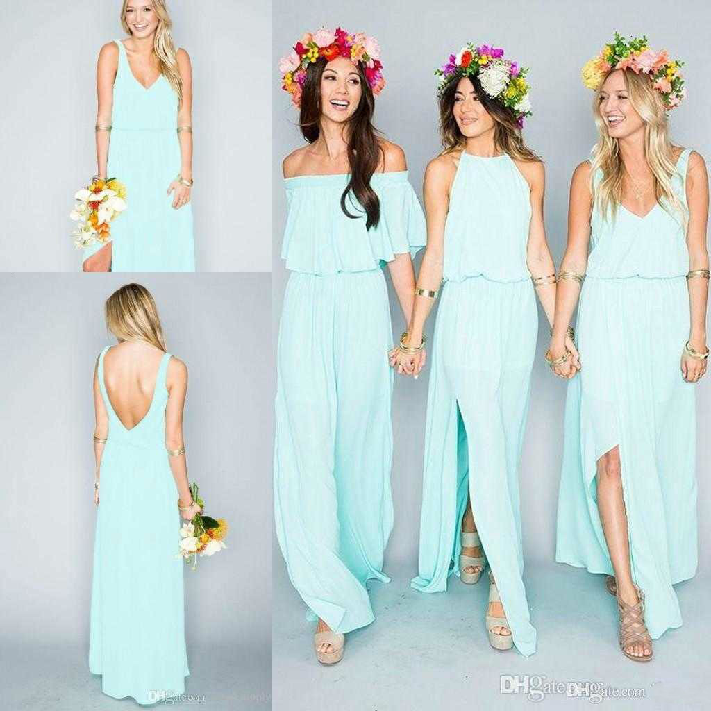 long white flowing beach dress