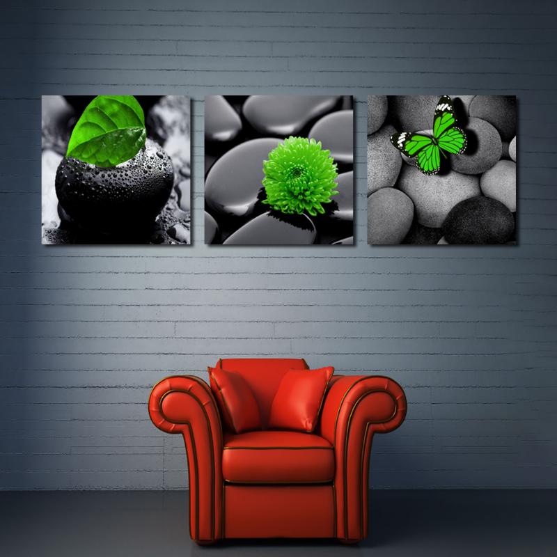 Black stones QUADRO MODERNO STAMPA TELA PIETRE NERE ASTRATTI ZEN CASA ARREDO