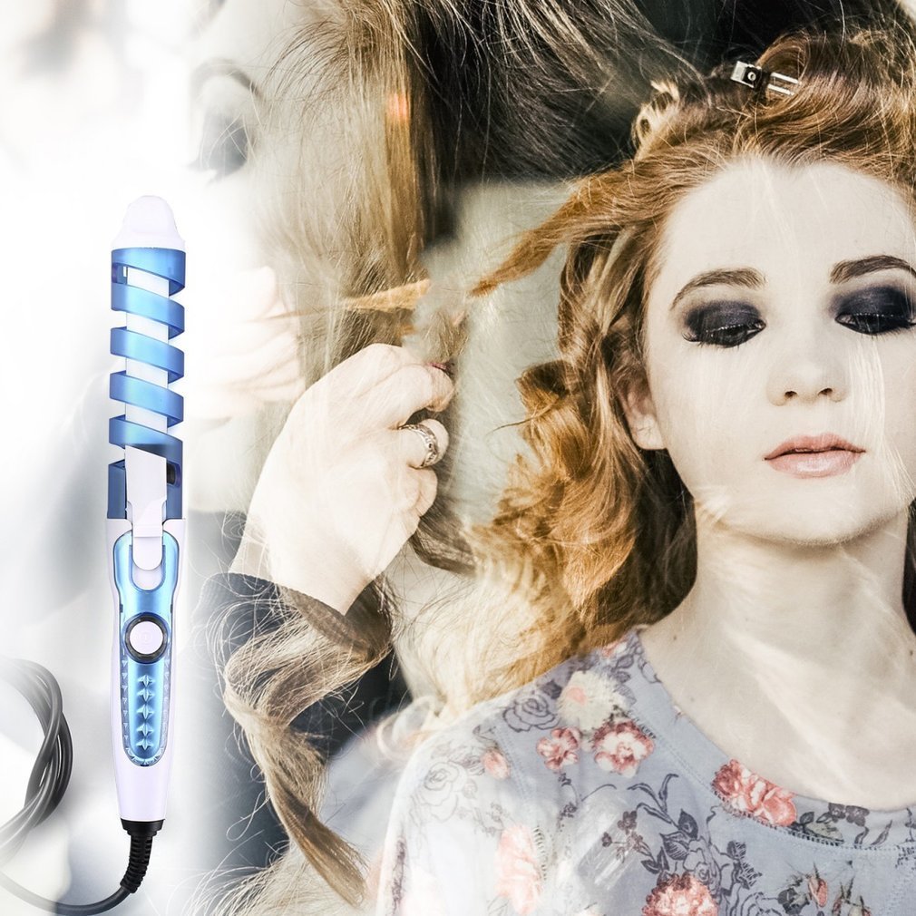 Pro Hair Curlers Roller Electric Curl Ceramic Spiral Hair Curling