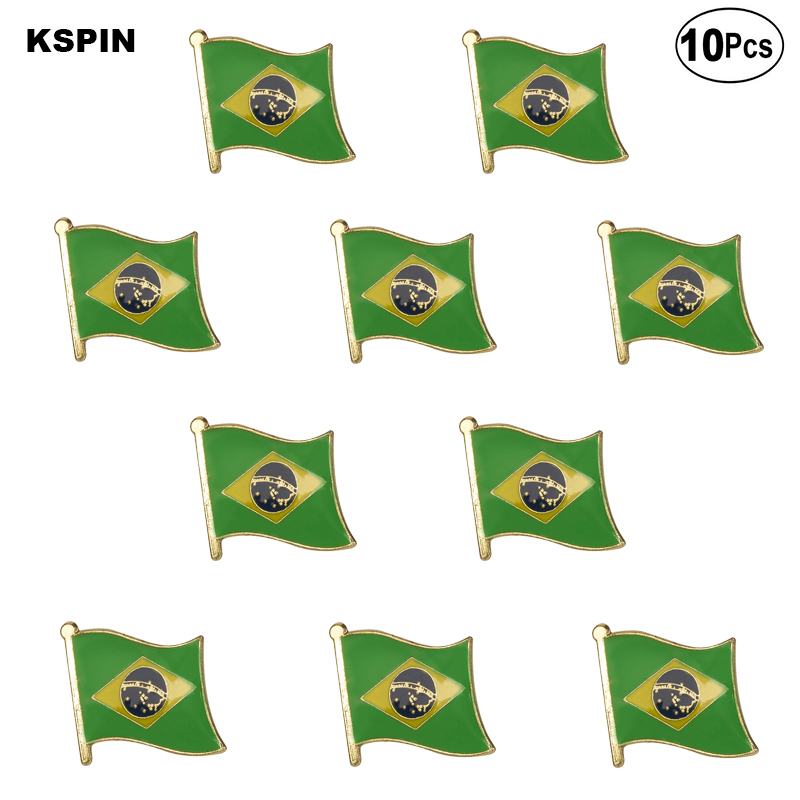 

Brazil Flag Lapel Pin Flag badge Brooch Pins Badges