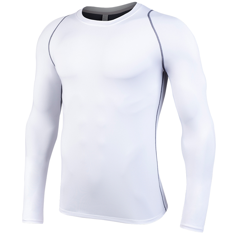 

Top Soccer quick drying sport tights long slee men' football training base shirt running Yoga suit breathabl fitness suit wear men, Colour 3