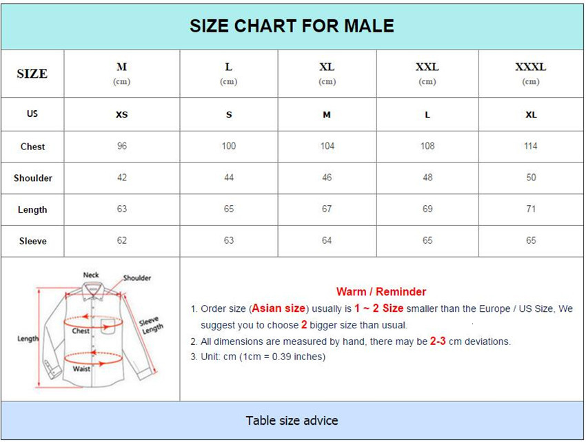 Hoodie Unisex Size Chart