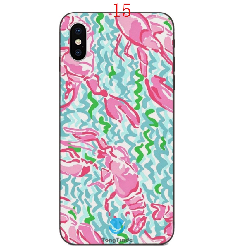 TongTrade Sea Lilly Pulitzer Case For IPhone 11 Pro X XS Max XR 8s 7s