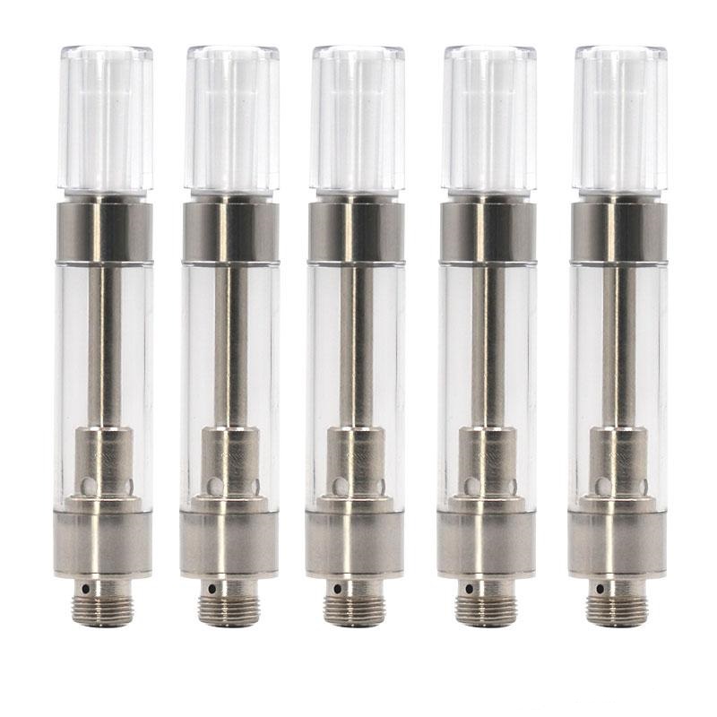 

Ceramic Coil G5 M6T Vape Cartridges 0.8/1.0ml Glass Round Press Mouthpiece Thick Oil Atomizer Carts for BK Cookies Law Slim 510 Thread Battery Mod Vaporizer Vape Pen Kit