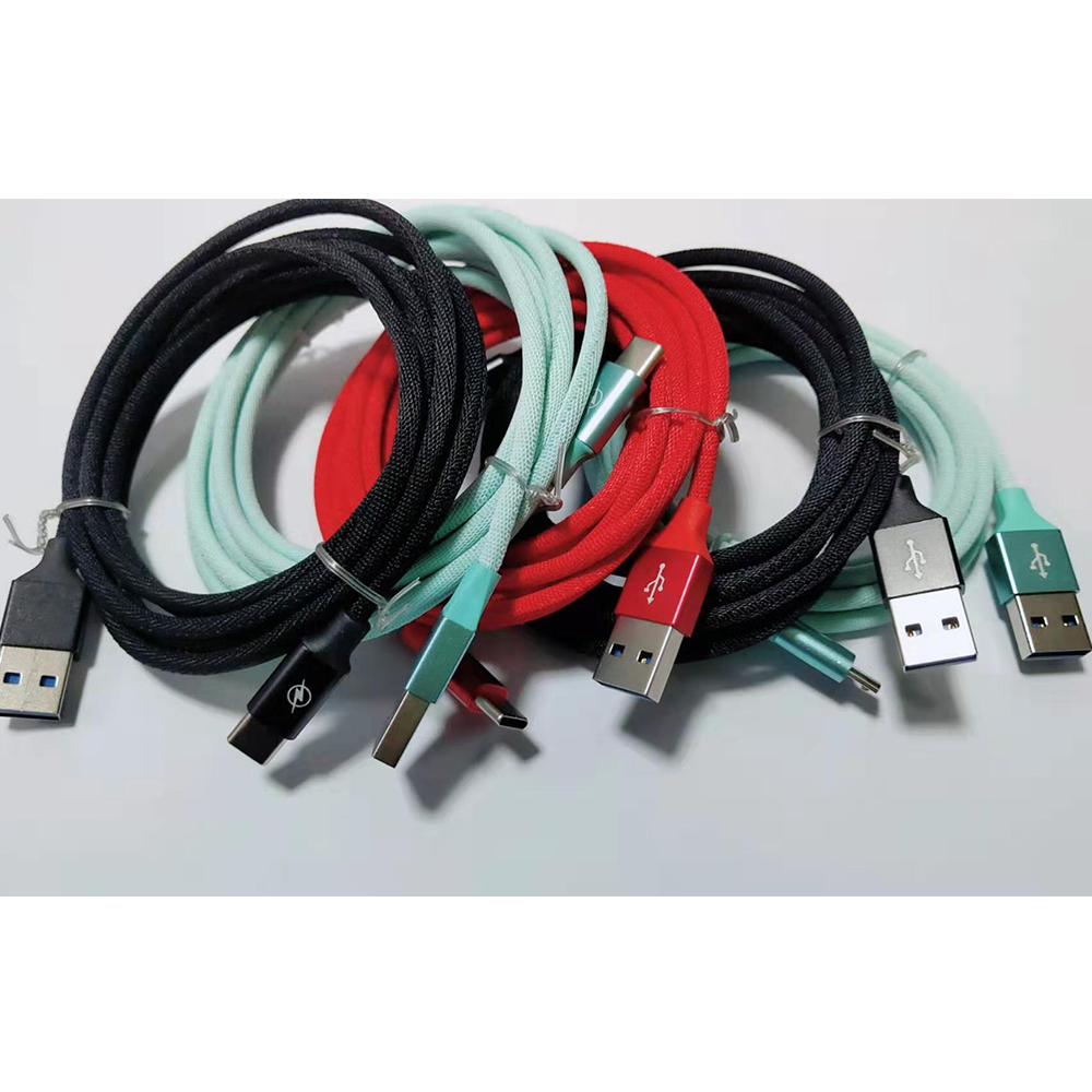 

Hi-Q high quality Nylon Braided USB Cable Android Type C Micro USB Cable 1.0M 2.0M for Samsung Huawei with Package, Mixed color