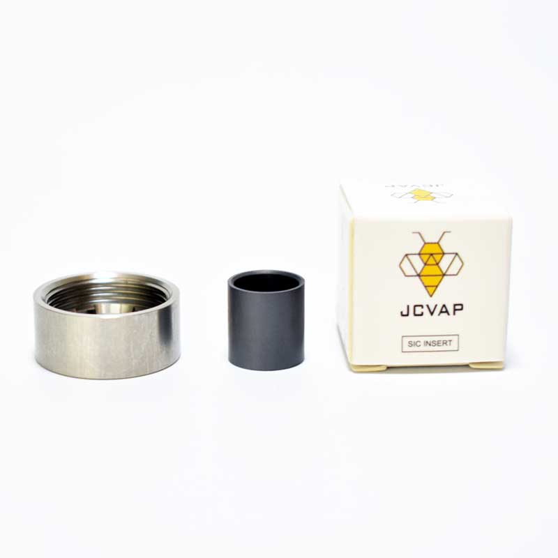 

JCVAP Carta Gr2 Titanium Lid Cap with SiC Insert for Focus V Carta Atomizer Smart oil Rig e-Rig Accessories