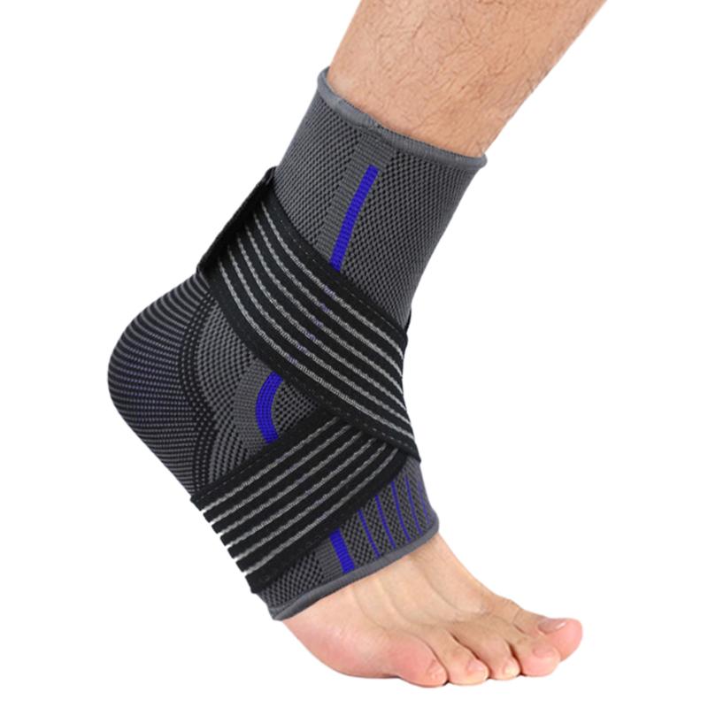 

1pc Protection Hiking Elastic Nylon Bandage Strap Gym Fitness Outdoor Sports Pressurized Support Sprain Winding Ankle Guard, Red