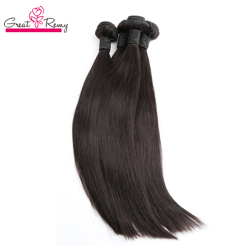 

100 chinese hair 3bundles remy human hair weave straight natural color cheap chinese hair greatremy drop shipping
