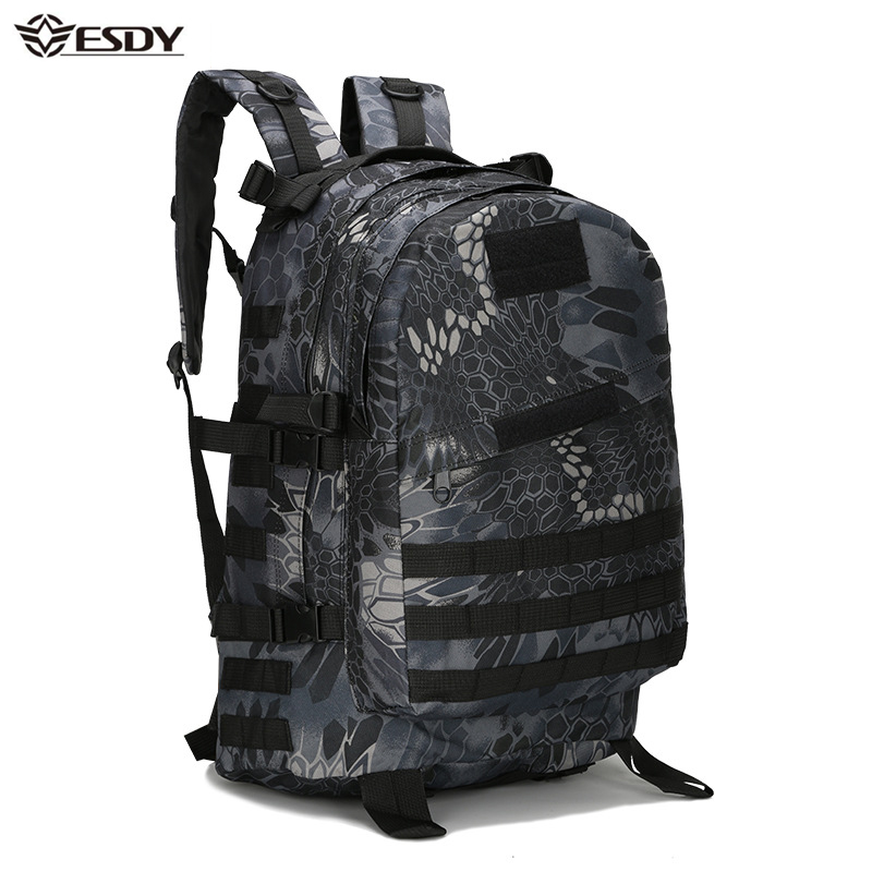 

40L 3D Outdoor Sport Tactical climbing mountaineering Backpack Camping Hiking Trekking Rucksack Travel outdoor Bag, Kongjunmicai