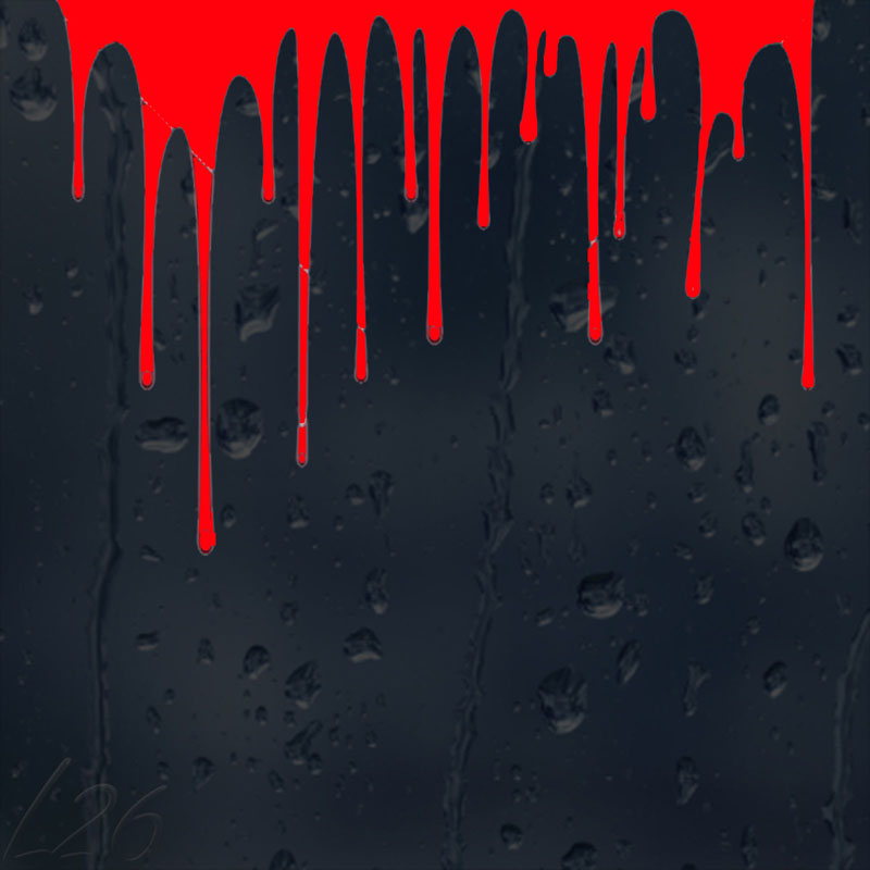 Blood Drop Car Graphic Decorative Glass Car Sticker Bloody Side Door Decals-image-489866058