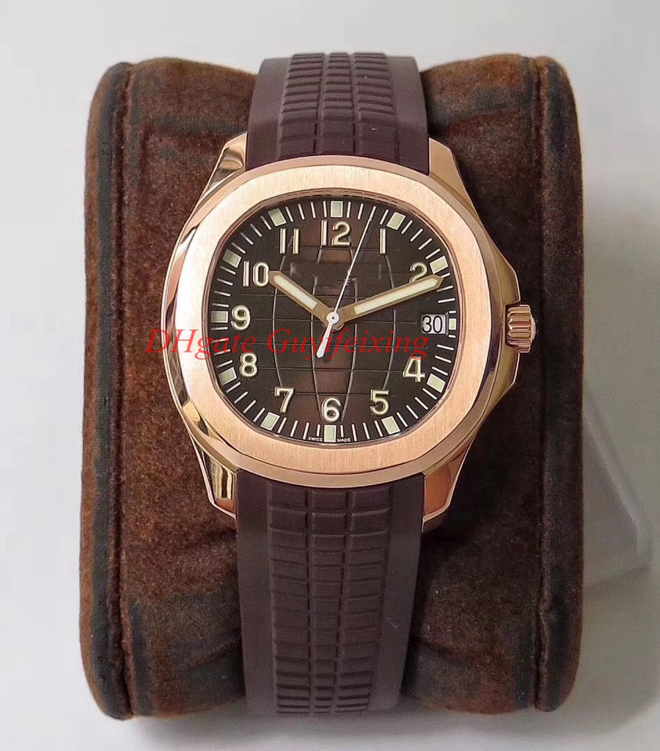 

ZF Factory luxury mens wristwatches Aquanaut 40mmX8.6mm ultra-thin 5617 5617A 5617R Brown Dial Automatic Mechanical NAUTILUS luminous watch, Gray