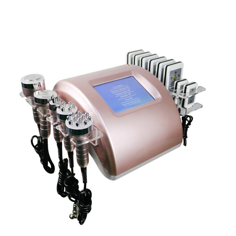 

40K 6 In 1 Ultrasonic Cavitation Slimming Machine Wholesale RF Vacuum Radio Frequency skin tightening Lipo Laser Fat Loss Beauty Equipment