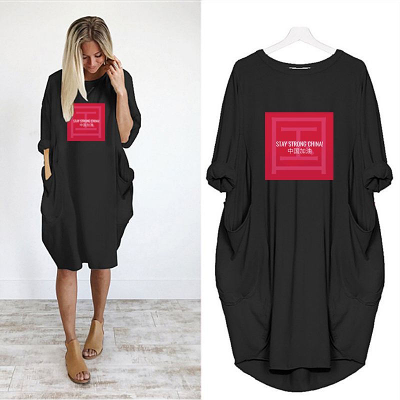 

2020 New Fahsion Womens Designer Long Length T-shirts Summer Loose Breathable Womens Cloths DIY Print High Quality Plus Size Womens T-shirts, Blue