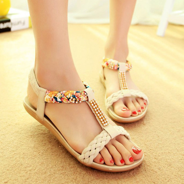 

Women Sandals Summer Fashion Women Shoes Beach Sandals Ladies Comfortable Summer Shoes Female Flats Sandalias Mujer, Blue