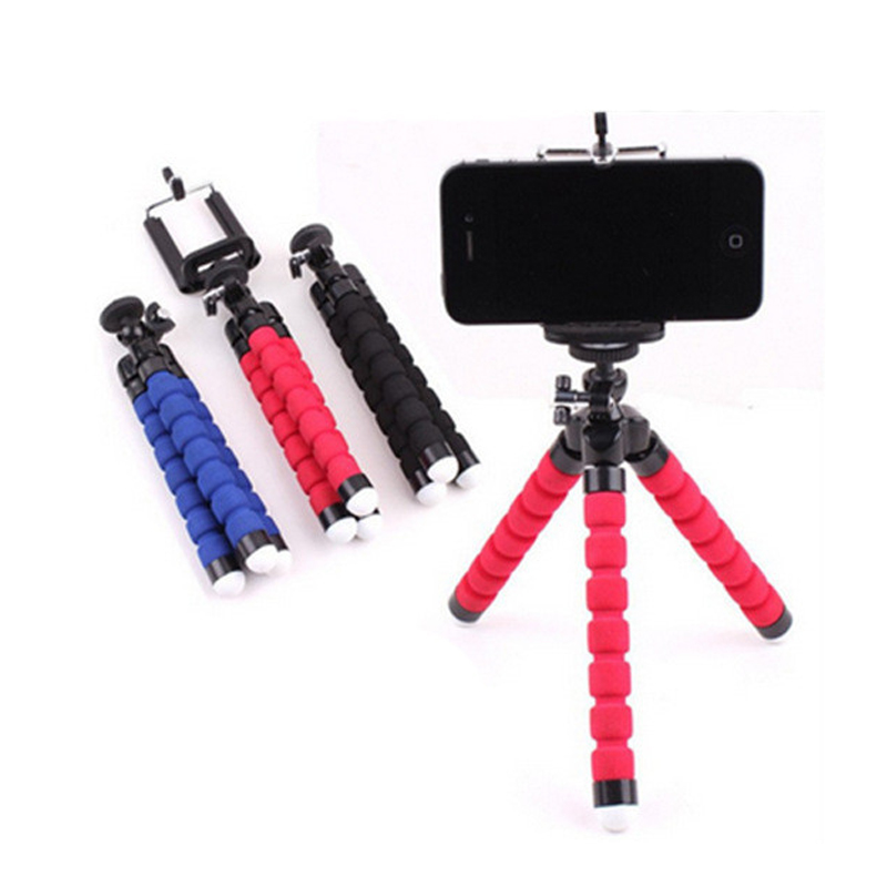 

Mini Portable Tripod for Phone Flexible Sponge Octopus Mini Tripod for iPhone Camera Tripod Phone Holder Clip Stand With Phone Holder