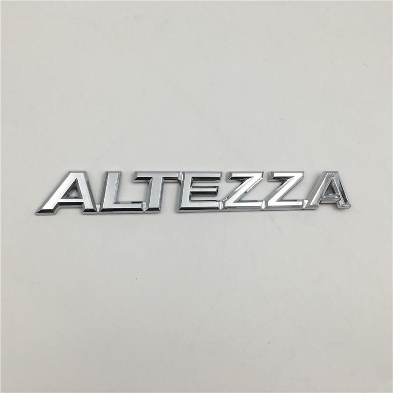 

For Toyota Altezza Emblem Rear Boot Trunk Logo Badge Chrome Letters Stickers, Silver