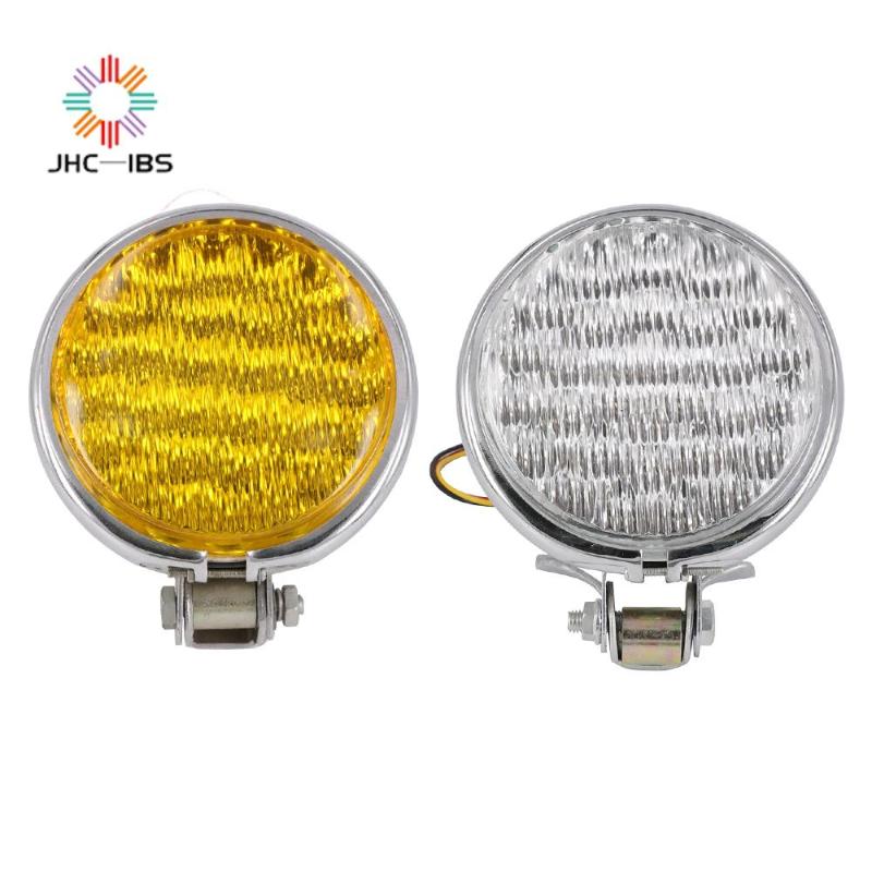 

Motorcycle Universal 12V 35W Refit Retro Metal Round Spotlight LED Headlight Vintage Front Headlamp For Harly Cafe Racer Scooter
