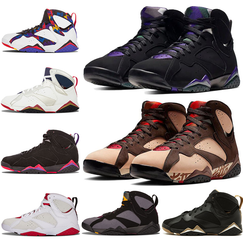 

2019 New Arrival Jumpman Patta X 7 Ray Allen Olympic 7s Men Basketball Shoes History of Flight Hare mens Raptor sports Sneakers 7-13, A6 gmp