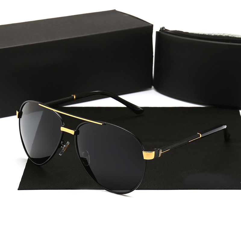

2019 Men Sunglasses Polarized brand Aviation Sun Glases zonnebril mannen lunette de soleil homme oculos de sol masculino aviador P8857, White;black