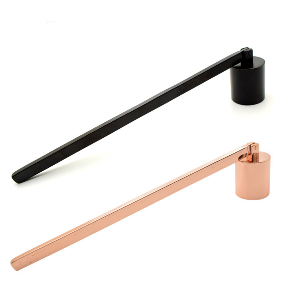 

Stainless Steel Candle killer Snuffer Wick Trimmer Tool Multi Colour Put Out Fire On Bell Easy To Use Candle cover LJJA3638