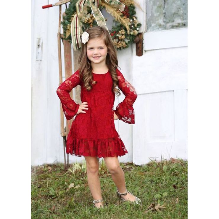 

Christmas children dress Infant clothing fashion Spring clothing Cartoon dress for new year Drop Shipping