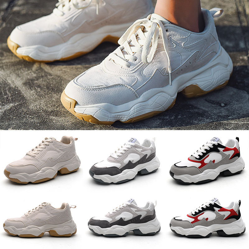 

Cool Black white brown red Low cut Brown Men Casual shoes comfortable old dad shoes women men shoe sports sneakers EUR 39-44, A1