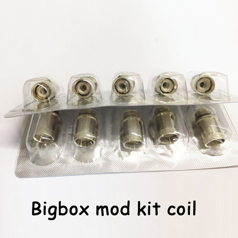 

BIGBOX Electronic Cigarette Coil Head 0.3ohm Coil Resistance 3ml Tank Atomizer Coils For 80W Voltage Adjustable BIGBOX Vapes Box Mod Kit