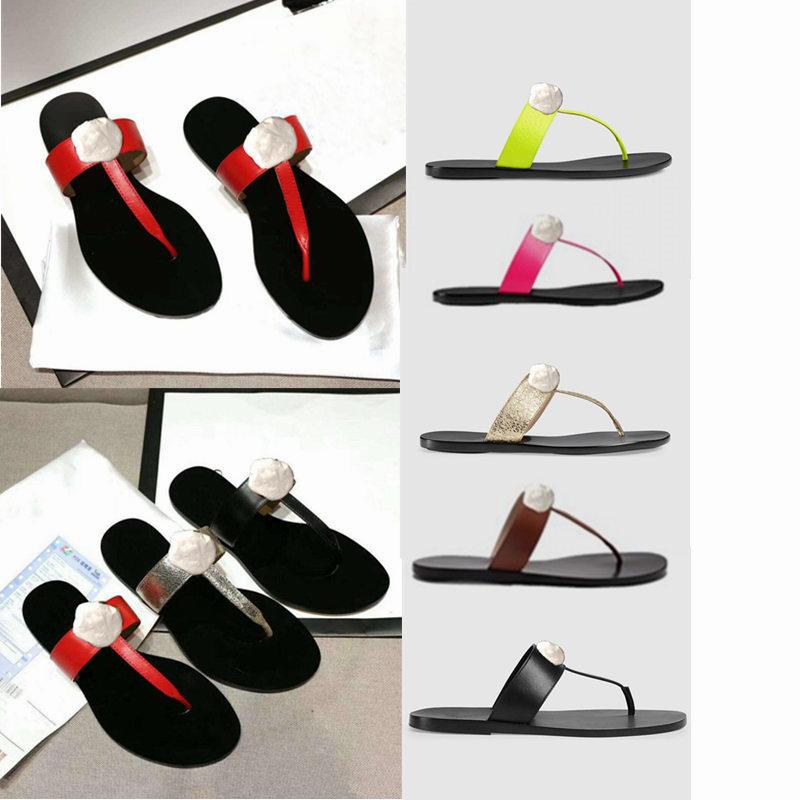 

Slippers Women Designer Gear Non-Slip Bottom Sheepskin Ladies Flip-flops Luxury Fashion Summer Outer Leather Sandals Casual Beach Women's Shoes 35-45 Boxes, Box