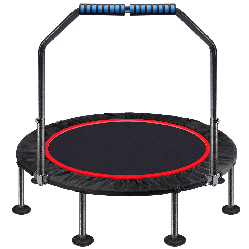 

Small trampoline home indoor trampoline gym dedicated with armrests all sports fitness
