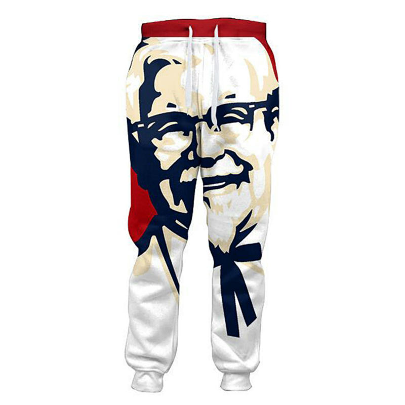 

LiZhiYang 3D print Men/Women Funny casual KFC Sweat Pants Fashion Clothing Sweatpants Autumn Fall Winter Style Trousers, Multi