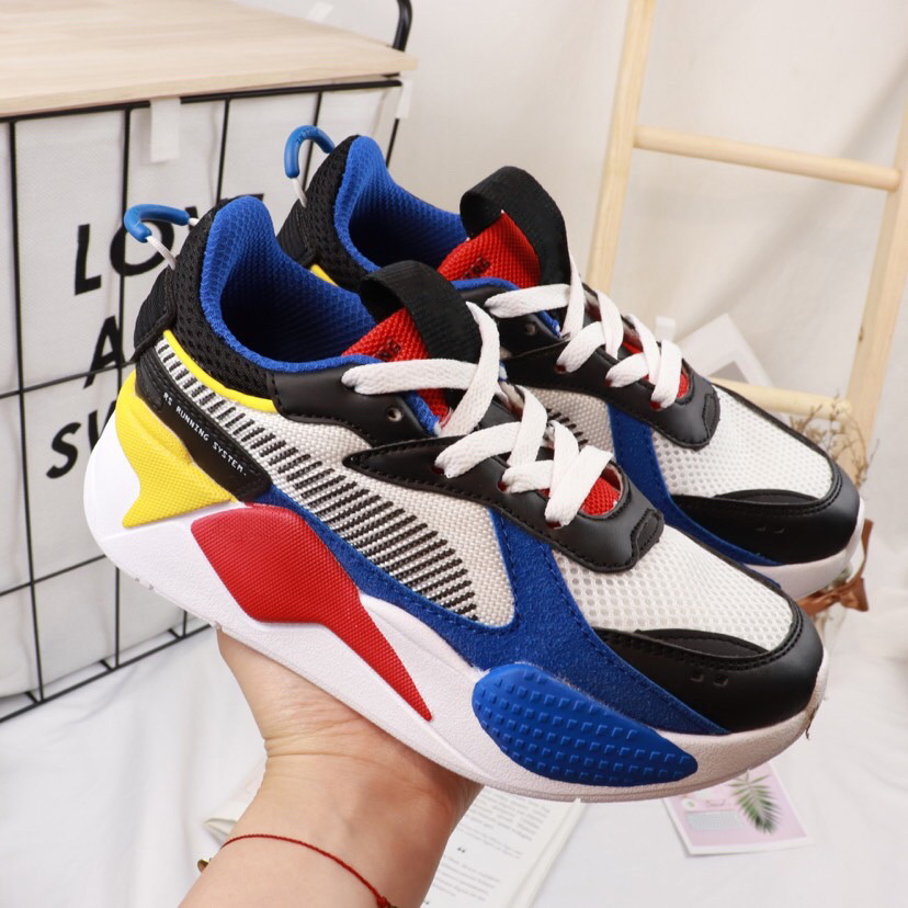 chaussure puma enfant brun