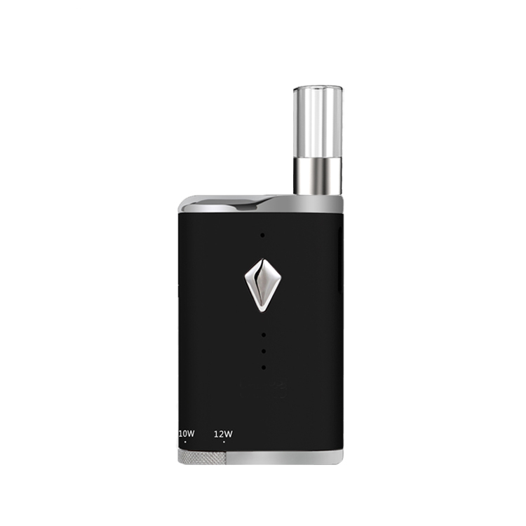

Portable Komodo C6 Box Mod 650mAh Vaporizer Battery Box Mod Fit Liberty 510 Thread Cartridges 20s Preheating Time, Black