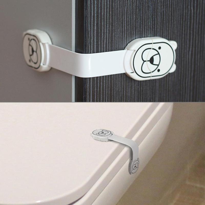 

Cartoon Cabinet Locks Straps Hand Anti-pinch Door Drawer Lock Buckle Baby Drawer Refrigerator Lock Child Finger Protection