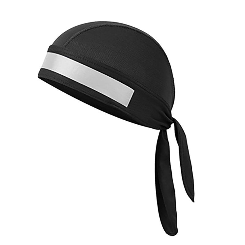 

Pure Cycling Cap Head Scarf Summer Running Hat Hood Reflective Design Headband Riding Bandana Head Scarf Pirate, Black