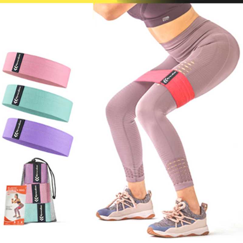 

3pcs Fitness bands Gym Exercise yoga Resistance Bands Women body Workout equipment Anti slip Pialtes elastic Yoga rope, Red