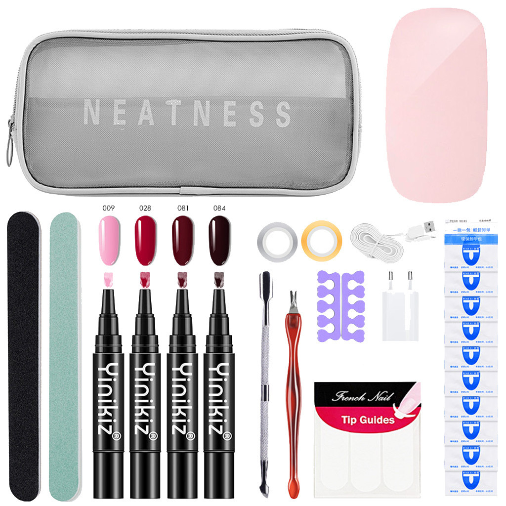 

Misscheering Full Set lazy step gel nail polish pen set gel nail polish shiny art