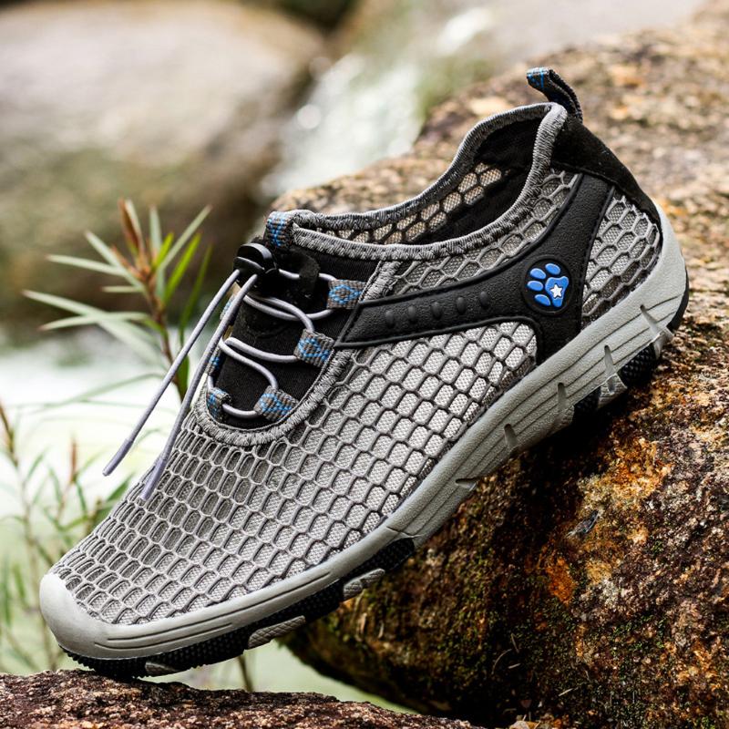 New Summer men's sneakers Breathable leisure men's outdoor shoes mountaineering running net shoes upstream fashion A30720