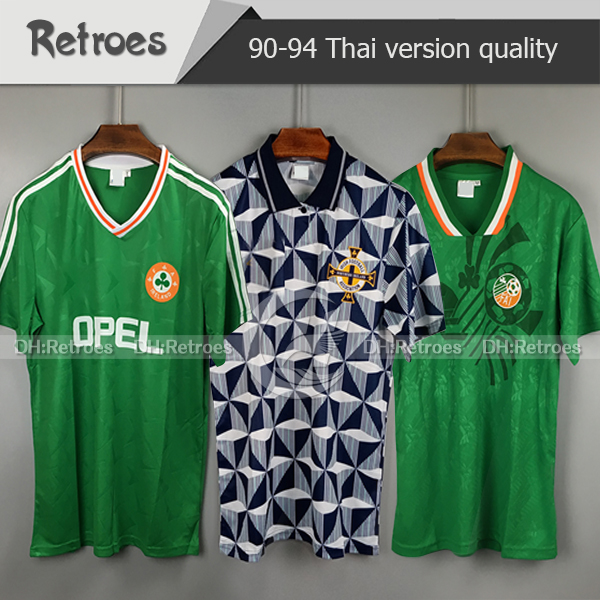

1990 1992 Ireland RETRO soccer jersey football shirt 1990 93 Republic of Ireland National Team Jerseys 1994 World cup classic Football shirt