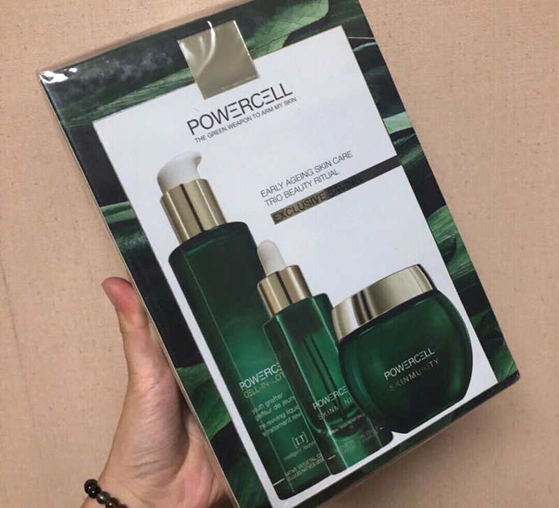 

Top Quality Powercell Skinmunity The Serum Set Esssential Lotion Moisturize Creme Hydrating Skin Care 3pcs/set DHL free ship